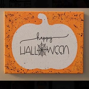 “Happy Halloween” Canvas